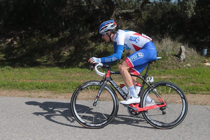 Athlete cycling as part of a triathlon race